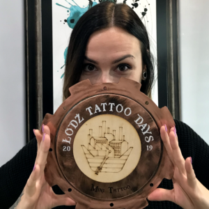 Łódź tattoo days 2019 nagroda za tatuaż dla Moniki Ochman