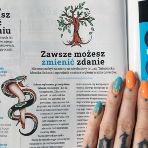 Porady Moniki Ochman Tattoo dotyczące coverów w magazynie Men's Health