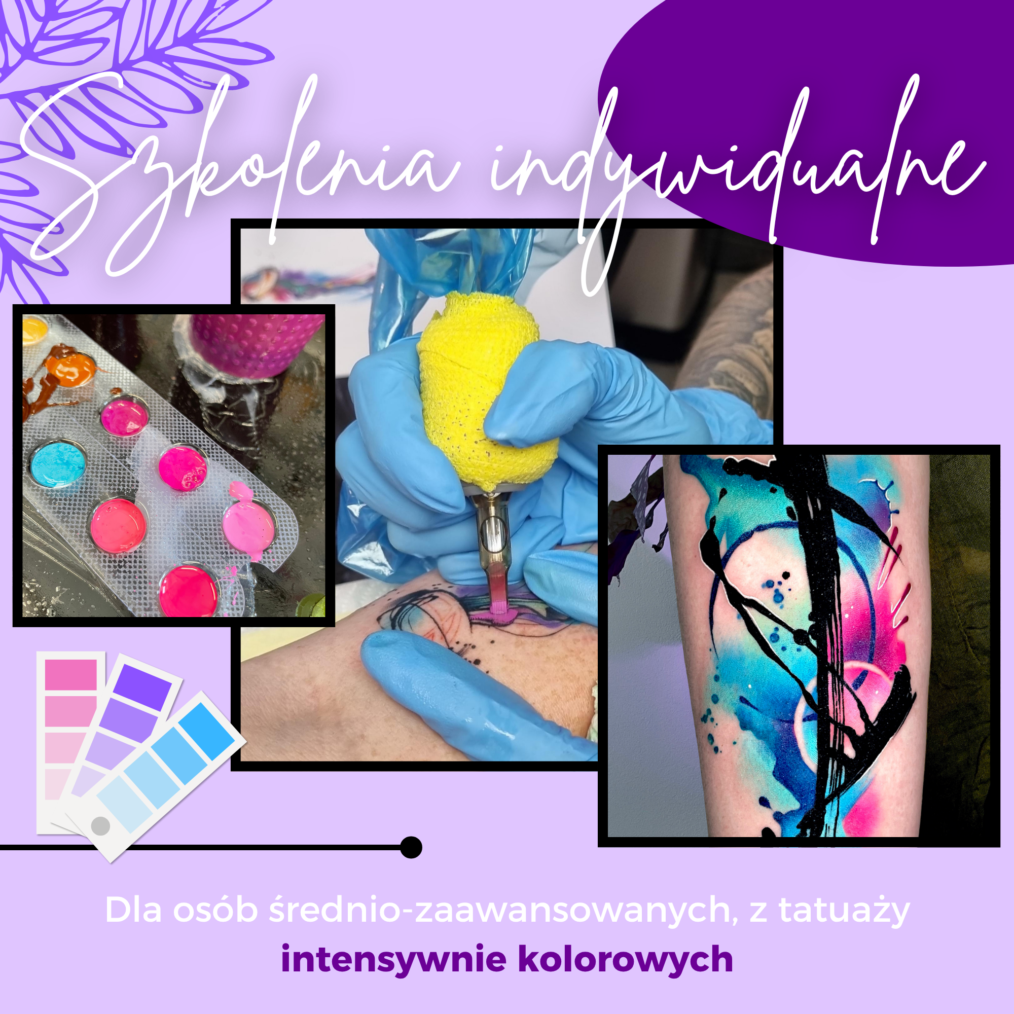 Szkolenia tatuaż kolorowy